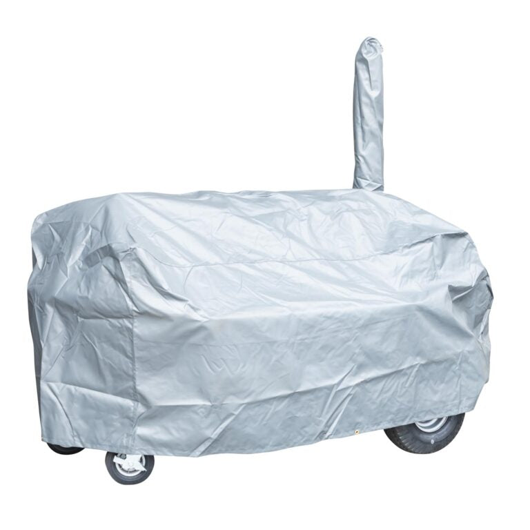 Covered cart with wheels on a white background