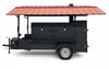 BBQ Pits on Trailers Custom Beast Cabinet Smoker With Roof And Sink Package - Blowin' Smoke Cookers