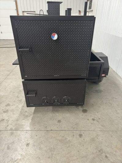 SNS 4060 Cabinet Smoker With Cabinet Charcoal Grill - Blowin' Smoke Cookers