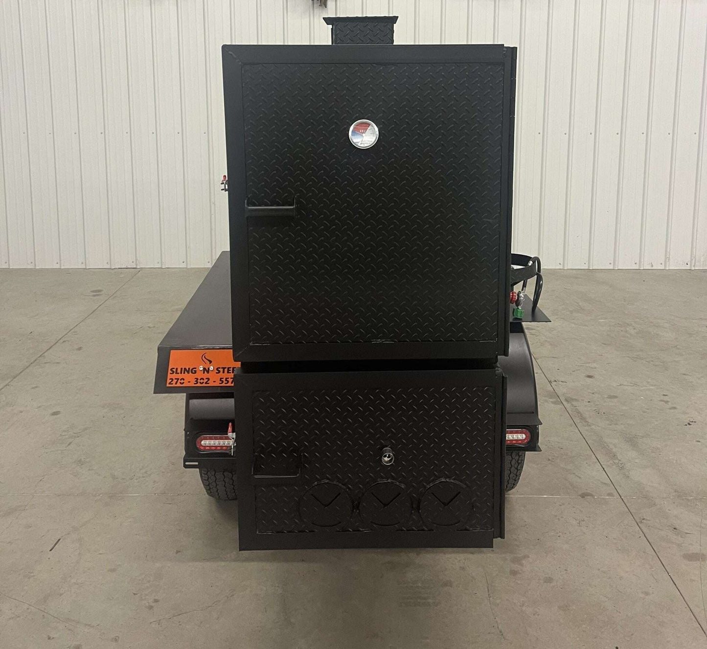 SNS 60 Cabinet Trailer Smoker - Blowin' Smoke Cookers