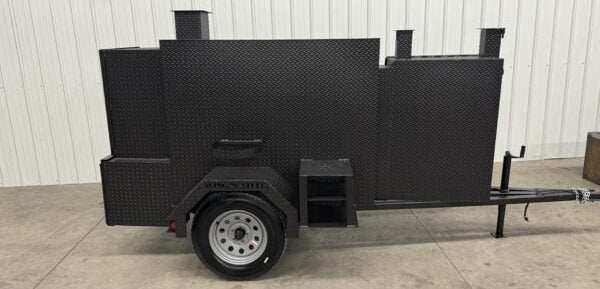 Smoker and Grill SNS 60 Cabinet charcoal grill trailer for versatile catering events