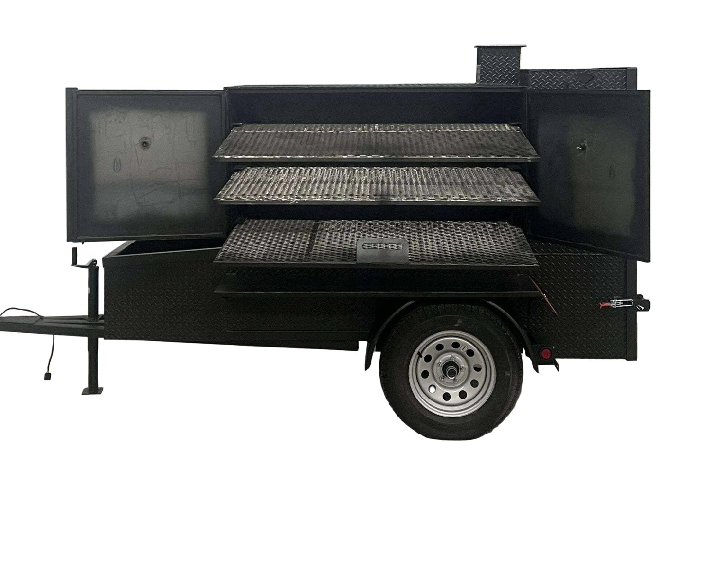 SNS 60 Smoker Cabinet Trailer - Blowin' Smoke Cookers