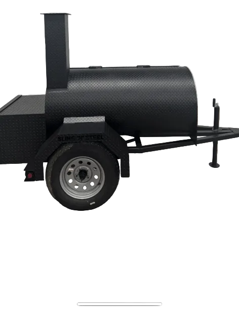 SNS Backyard Trailer 60 Backyard BBQ Smoker - Blowin' Smoke Cookers