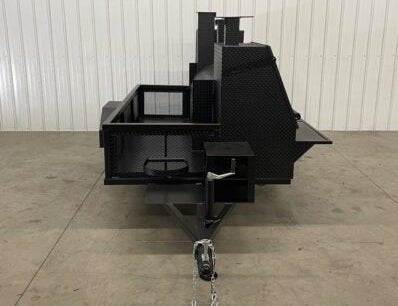 SNS Barrel 60 With Grill And Full Length Storage Area -Hog Cooker Blowin' Smoke Cookers