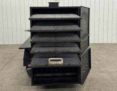 Box Smoker SNS Beast heavy-duty cabinet smoker with six slide-out racks and insulated firebox