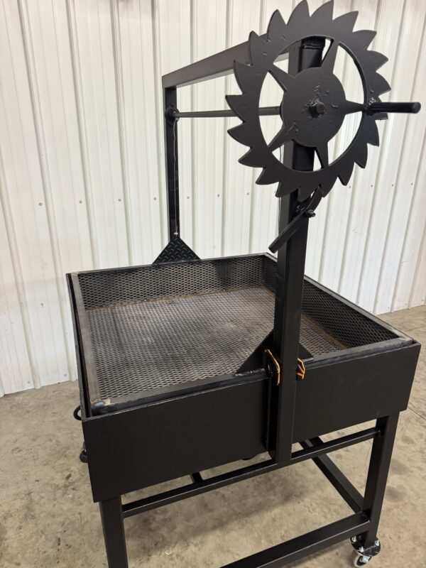 SNS Mega Deep Fryer heavy-duty santa maria style fryer with 3/8 inch thick steel construction and large cooking surface