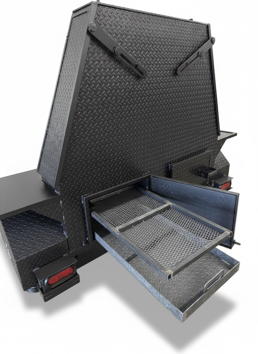 SNS Mega Grill Grilling Trailer - Blowin' Smoke Cookers