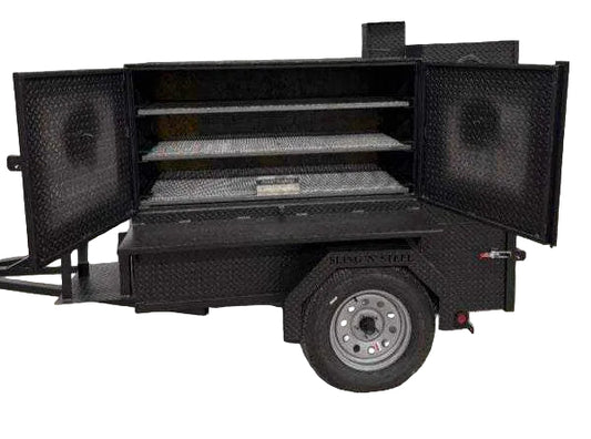 SNS Smoke House Smoke Cabinet Smoker w/ Flat Grill - Blowin' Smoke Cookers