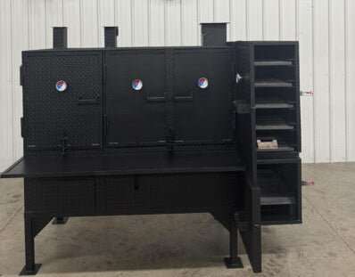 SNS Smoker And Grill Combo Concession Cabinet - Blowin' Smoke Cookers