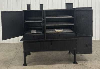 SNS Smoker And Grill Combo Concession Cabinet - Blowin' Smoke Cookers