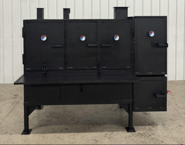 SNS Smoker And Grill Combo Concession Cabinet - Blowin' Smoke Cookers