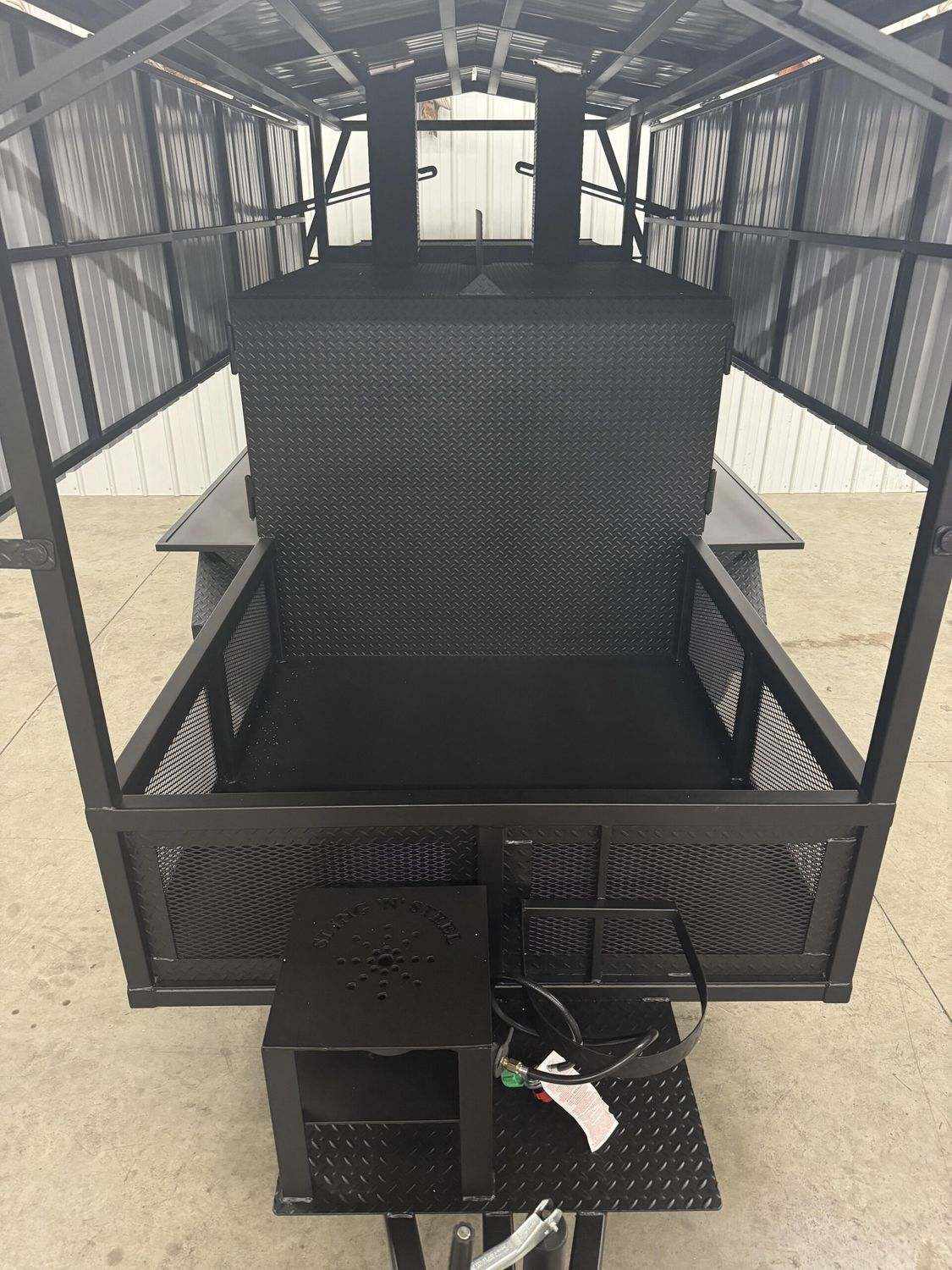 Commercial Smoker Avery large commercial-grade smoker with spacious cooking chamber and steel construction