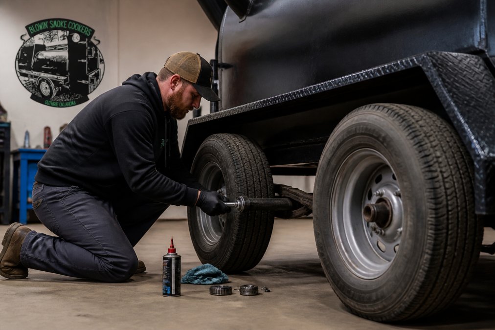 Maintaining Custom BBQ Smoker Trailer Axles
