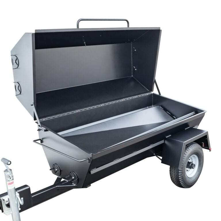 Portable grill on a white background