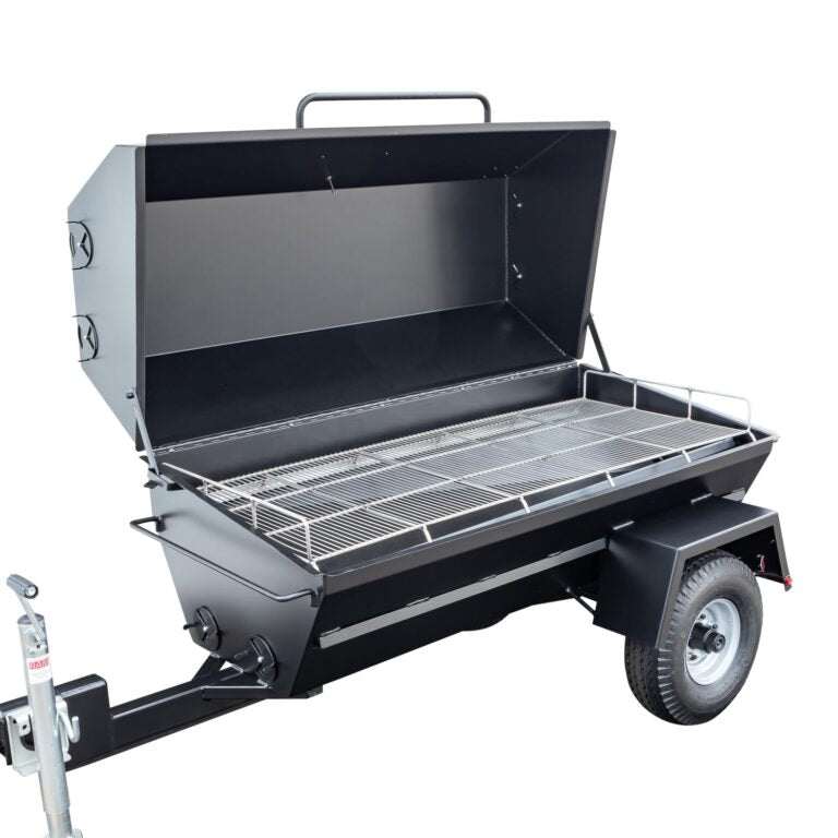Portable grill on a white background