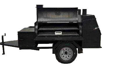 Custom BBQ Trailer SNS Tailgater With Storage - Blowin' Smoke Cookers