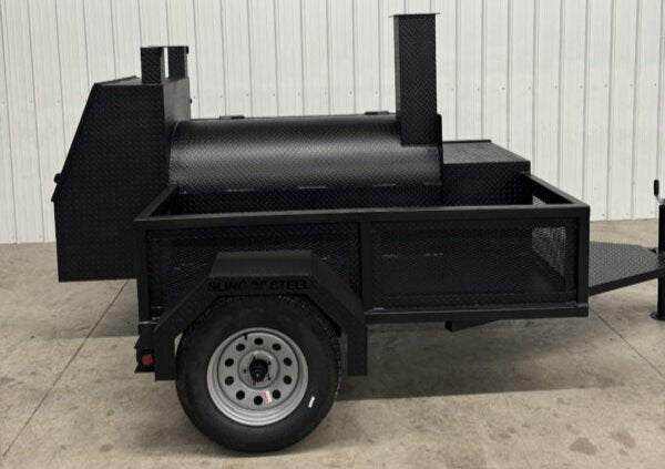 Custom BBQ Trailer SNS Tailgater With Storage - Blowin' Smoke Cookers