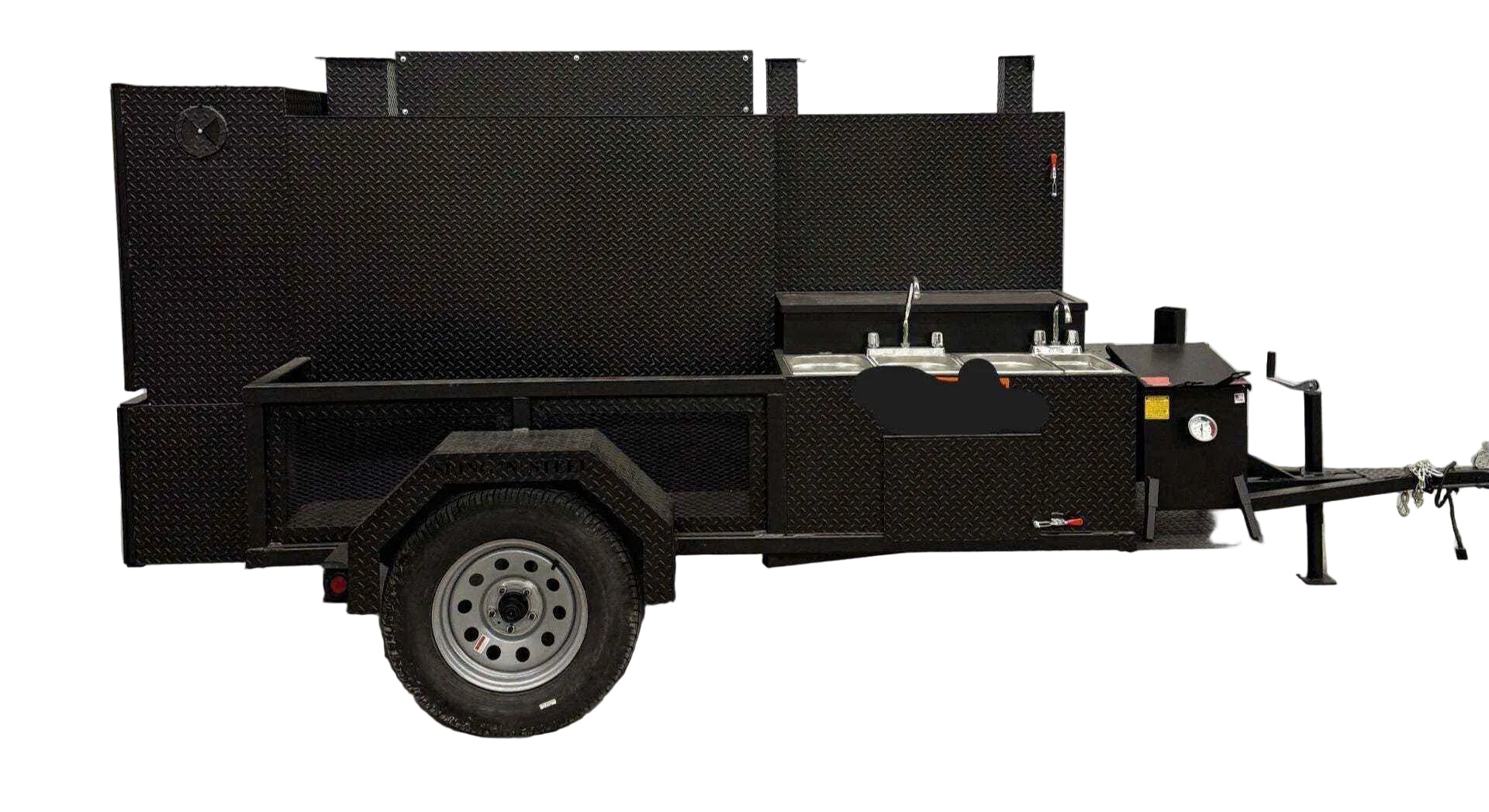 Custom Charcoal Grills with SNS 4060 Smoker - Blowin' Smoke Cookers