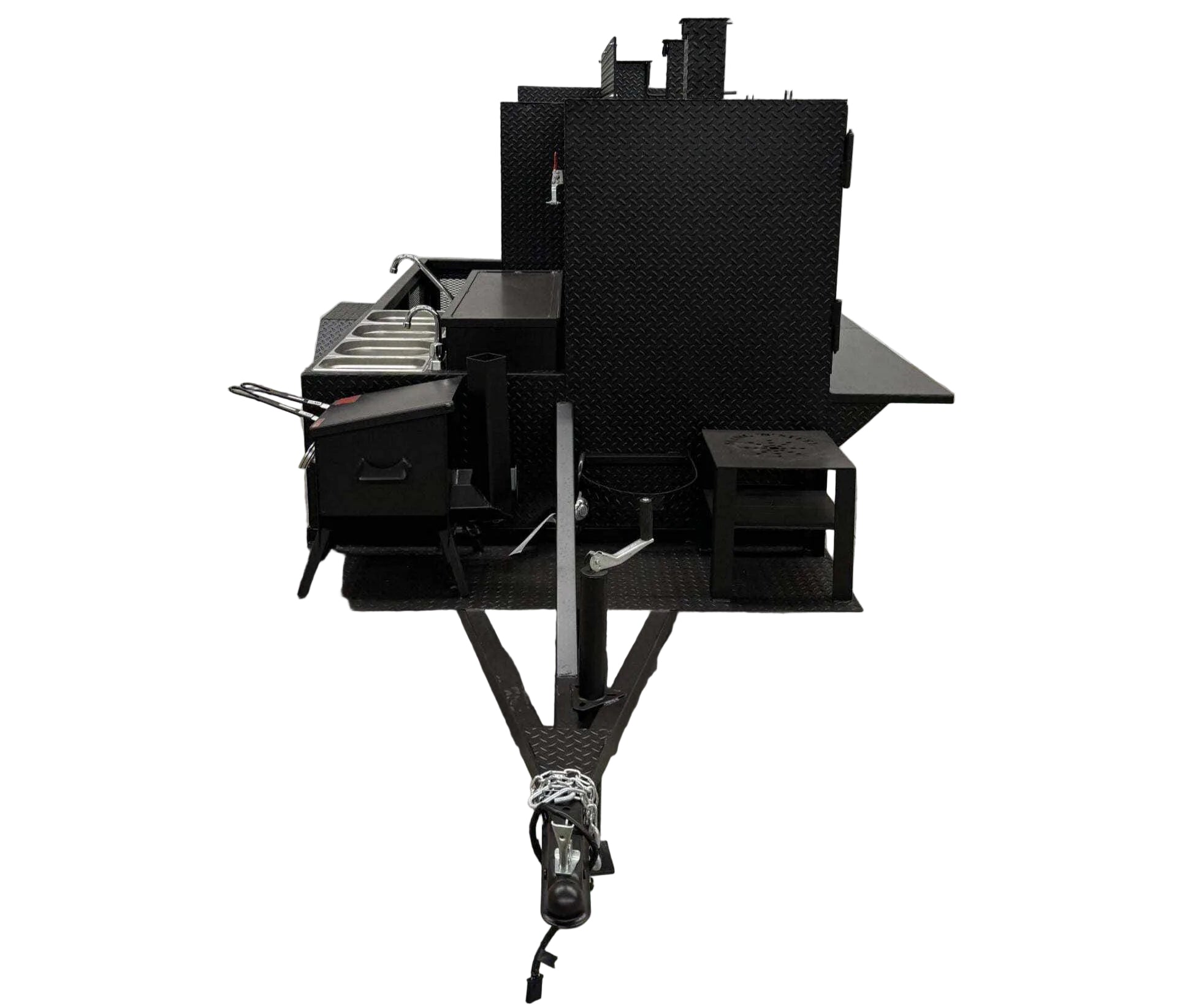 Custom Charcoal Grills with SNS 4060 Smoker - Blowin' Smoke Cookers