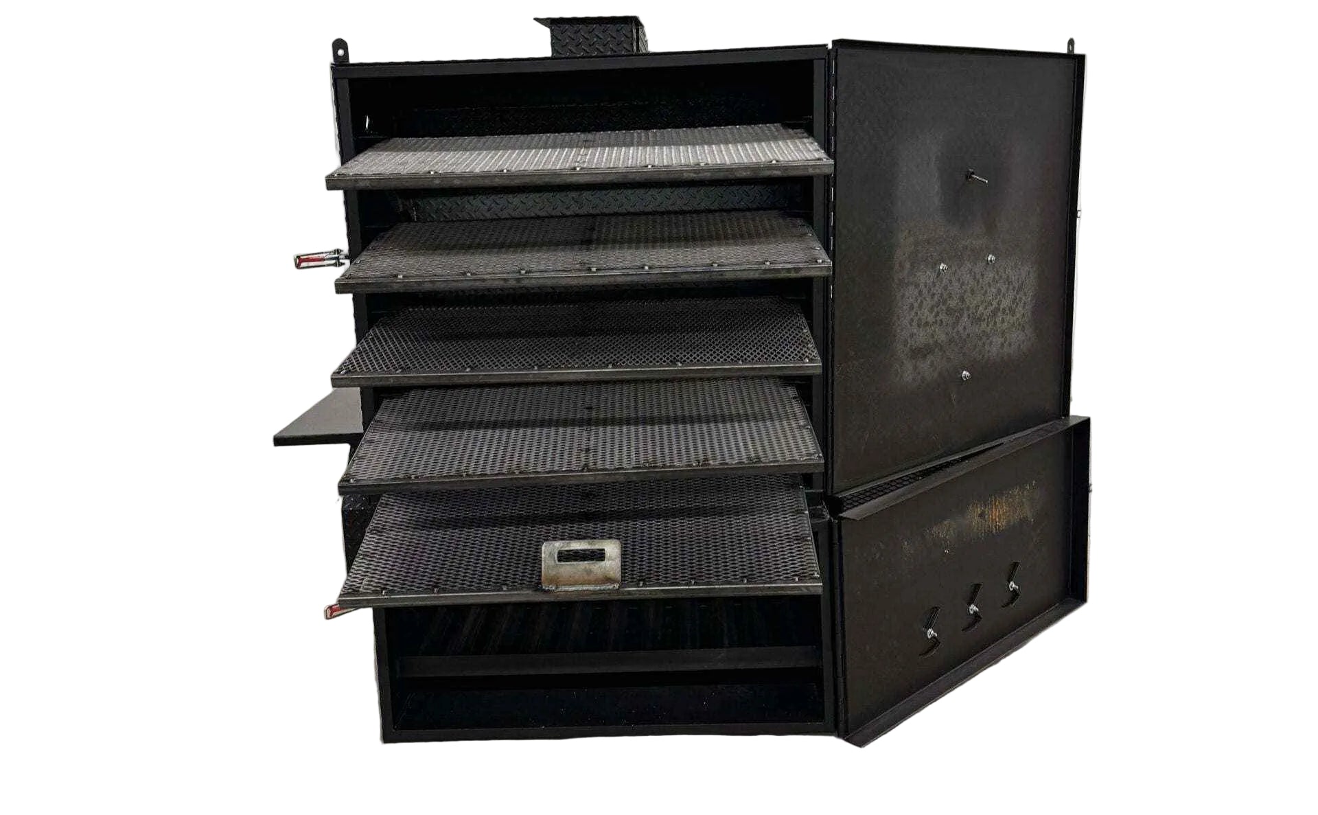 Custom Charcoal Grills with SNS 4060 Smoker - Blowin' Smoke Cookers