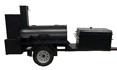 Custom Pits SNS Competition 60 Smoker With BBQ 42 Rotating Rack Pit - Blowin' Smoke Cookers