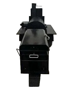 Custom Pits SNS Competition 60 Smoker With BBQ 42 Rotating Rack Pit - Blowin' Smoke Cookers