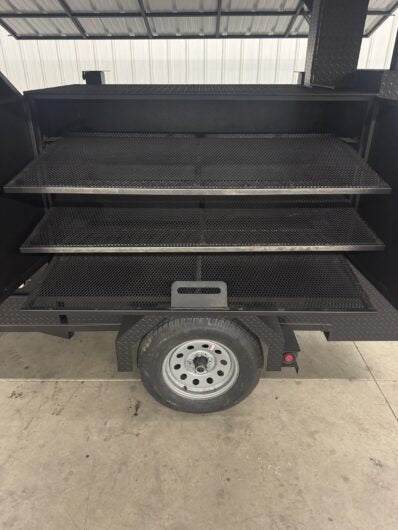 Reverse Smoker Custom Ultimate Smokehouse 60 with Sink and Roof - Blowin' Smoke Cookers