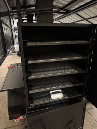 Custom Ultimate Smokehouse 60 With Woodfire Pizza Oven - Blowin' Smoke Cookers