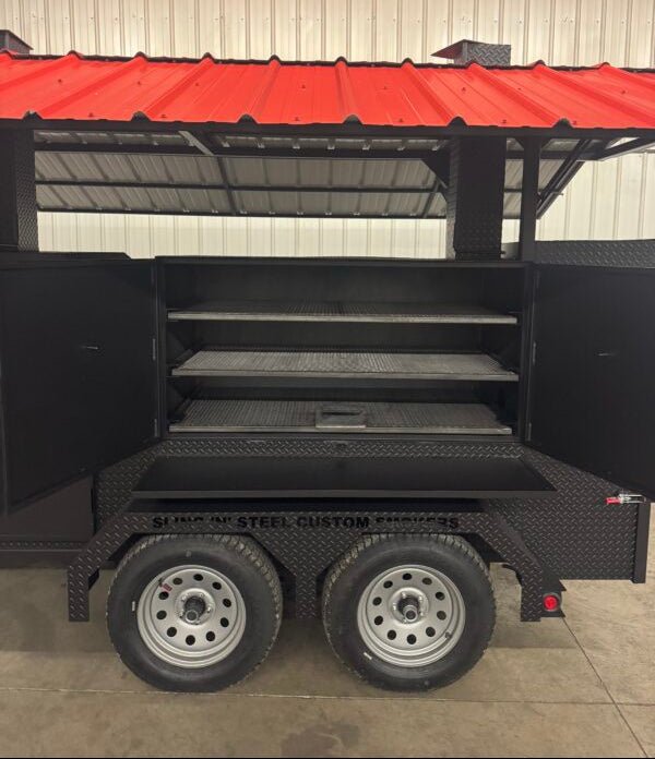 Custom Ultimate Smokehouse 60 With Woodfire Pizza Oven - Blowin' Smoke Cookers