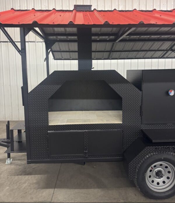 Custom Ultimate Smokehouse 60 With Woodfire Pizza Oven - Blowin' Smoke Cookers