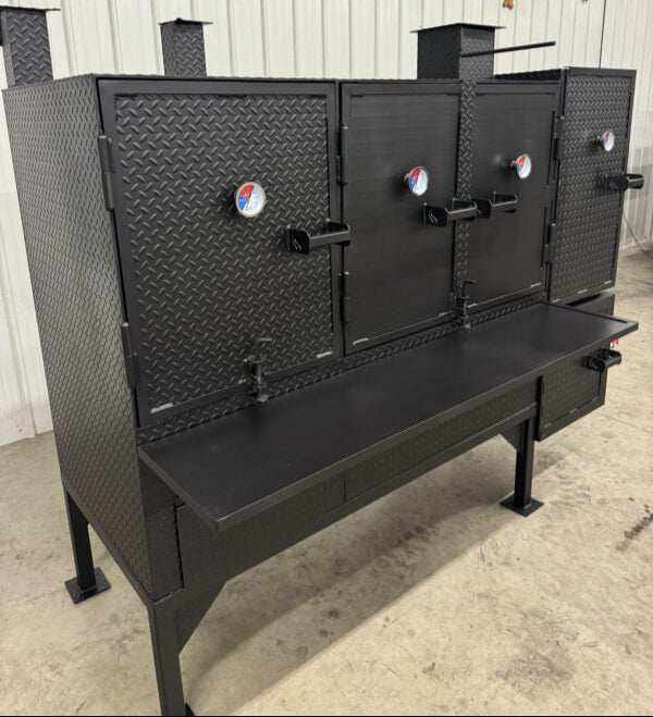 Dual Smoker Grill, Grill Smoker Combo & Charcoal Grill with Smoker - Blowin Smoke Cookers - Blowin' Smoke Cookers