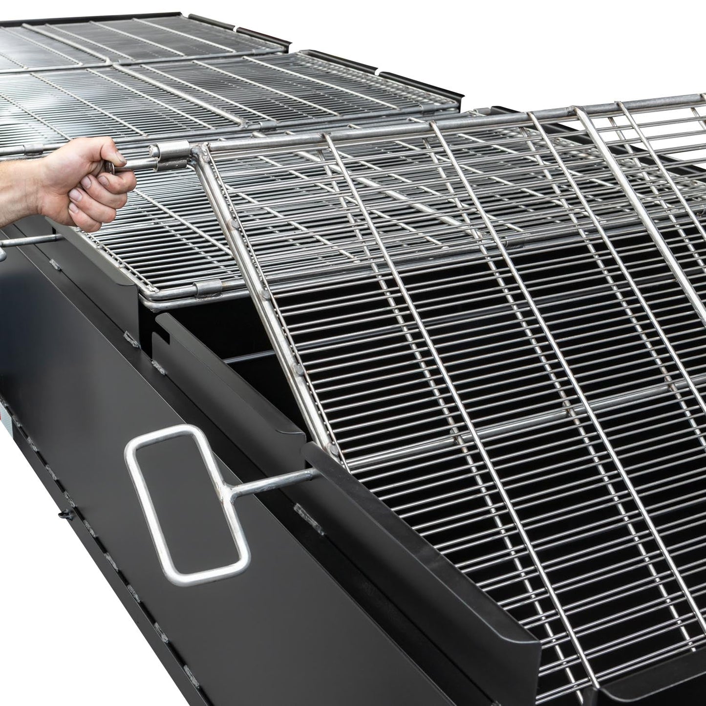 Meadow Creek BBQ144 Commercial Chicken Cooker Trailer (4 pit) - Blowin' Smoke Cookers