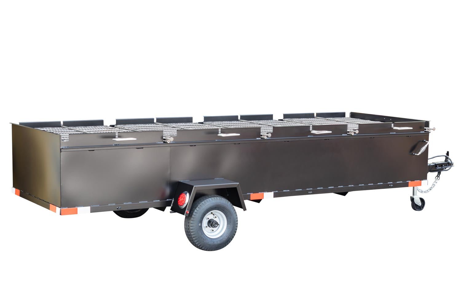Meadow Creek BBQ144 Commercial Chicken Cooker Trailer (4 pit) - Blowin' Smoke Cookers