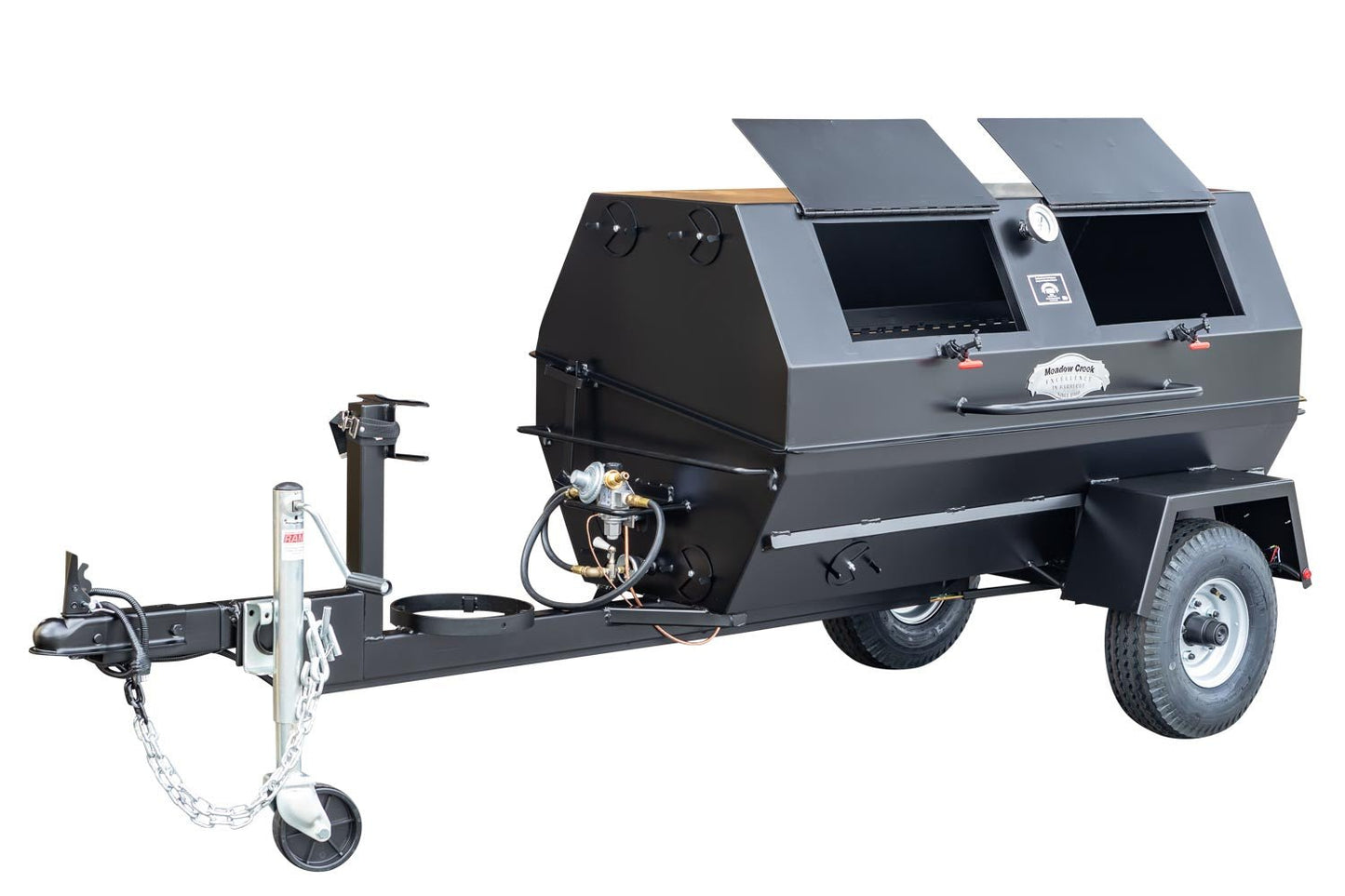 Meadow Creek PR60GT 60″ Gas Pig Roaster Trailer - Blowin' Smoke Cookers