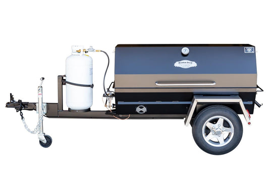 Meadow Creek PR60GT 60″ Gas Pig Roaster Trailer - Blowin' Smoke Cookers