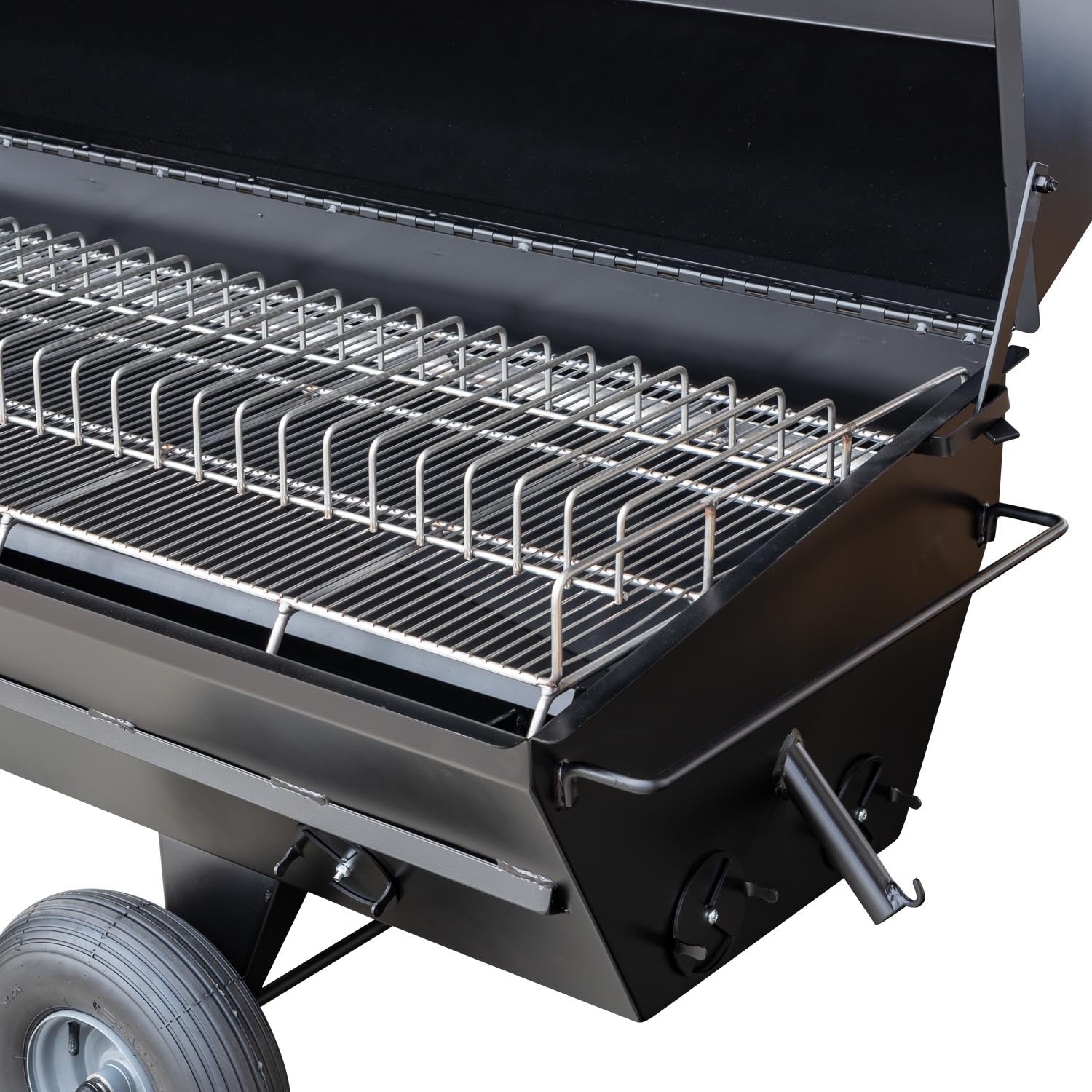 Meadow Creek PR72GT 72″ Gas Pig Roaster Trailer - Blowin' Smoke Cookers