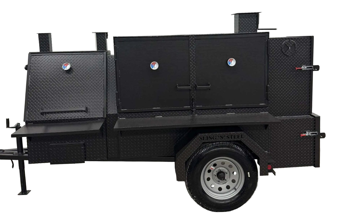 Smoker and Grill SNS 60 Cabinet with Charcoal Grill - Blowin' Smoke Cookers