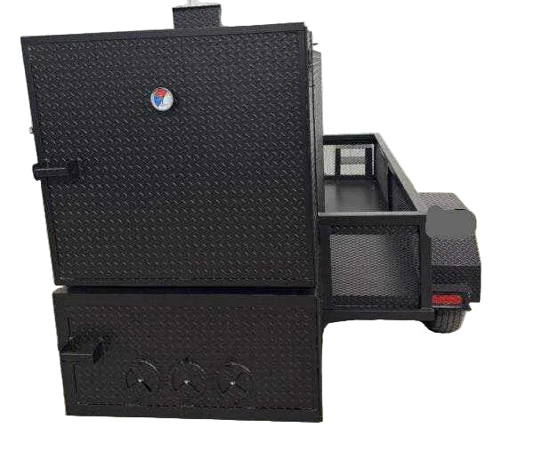 Smoker Grills SNS 4060 Smoker With Cabinet Main Chamber and Full Storage - Blowin' Smoke Cookers