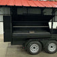 Smoker On Trailer Custom Ultimate Smokehouse 72 W/ Chicken Flipper - Blowin' Smoke Cookers
