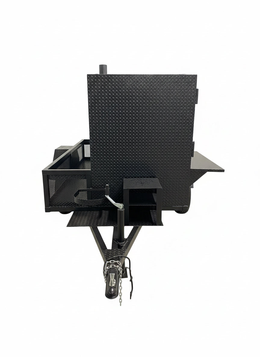 SNS 4060 Cabinet Smoker With Cabinet Charcoal Grill - Blowin' Smoke Cookers