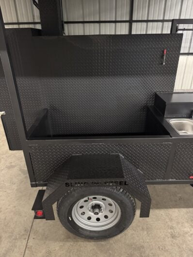 SNS 60 Cabinet Smoker And Santa Maria Grill Combo With Sink and Roof Package - Blowin' Smoke Cookers
