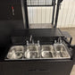 SNS 60 Cabinet Smoker And Santa Maria Grill Combo With Sink and Roof Package - Blowin' Smoke Cookers