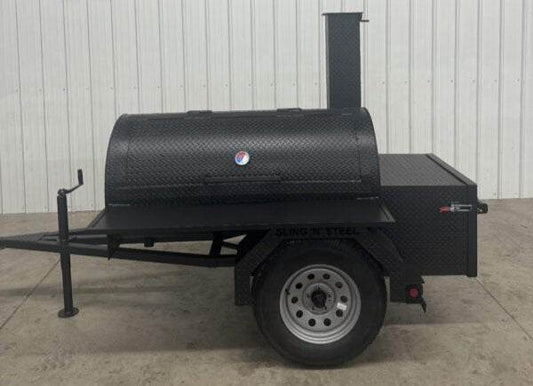 SNS Backyard Trailer 60 -Backyard BBQ Smoker -Blowin' Smoke Cookers