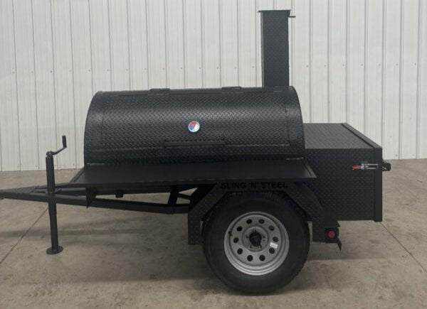 SNS Backyard Trailer 60 Backyard BBQ Smoker - Blowin' Smoke Cookers