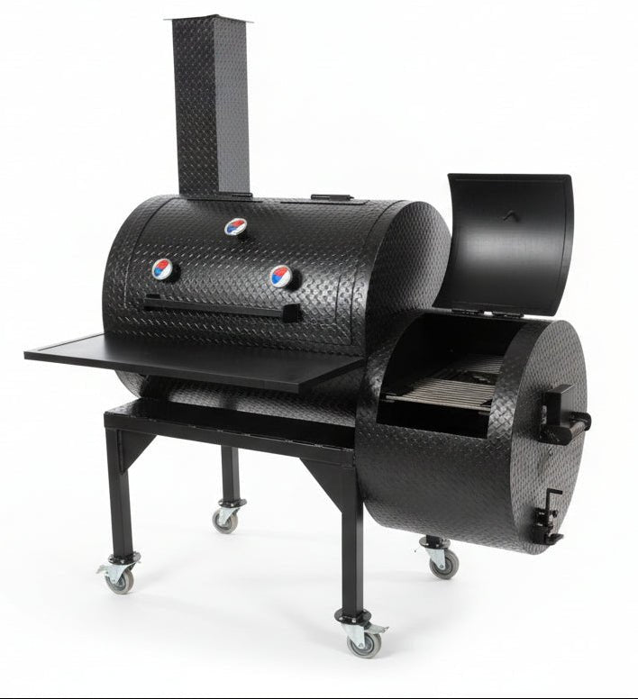 SNS Barrel 40 Patio Smoker - Blowin' Smoke Cookers