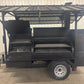 SNS Barrel 60 Catering Trailer With Sink And Roof Package - Blowin' Smoke Cookers
