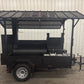 SNS Barrel 60 Catering Trailer With Sink And Roof Package - Blowin' Smoke Cookers