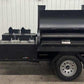 SNS Barrel 60 Charcoal Grill Catering Trailer - Blowin' Smoke Cookers