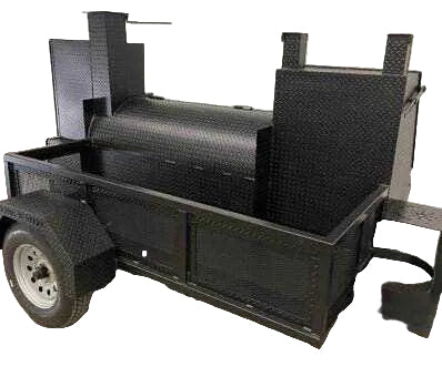 SNS Barrel 60 With Grill And Full Length Storage Area - hog cooker - Blowin' Smoke Cookers