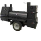 SNS Barrel 60 With Grill And Full Length Storage Area - hog cooker - Blowin' Smoke Cookers